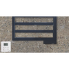 Grzejnik żeberkowy ZEHNDER Quaro 1835 x 450 mm, kolor czarny (RAL 9017), moc 761 W