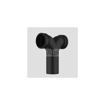 Kolano czarne DN 90 z podwójnym odejściem 90/90