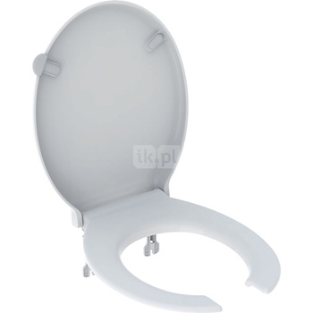 Geberit Selnova Comfort Deska sedesowa, z otwartym siedziskiem, mocowanie od dołu, zawiasy metalowe, antybakteryjna