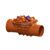 Zawór zwrotny Staufix DN100 z 1 klapą z tworzywa i z zamykaniem awaryjnym