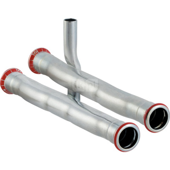 Trójnik krzyżakowy Geberit Mapress C-Stahl R-HE d22-15