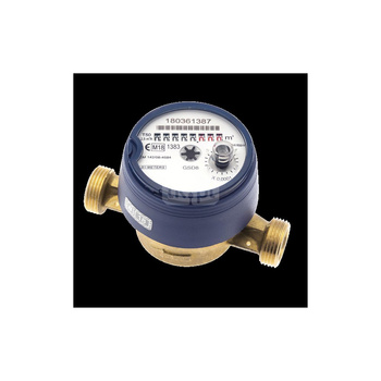 Wodomierz jednostrumieniowy suchobieżny antymagnetyczny, typu GSD8-RFM DN 20 Q3=4,0 m3/h R100/50, Tmax: 90st.C, L=130 mm