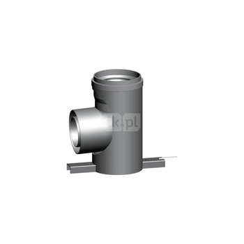 Kolano wspornikowe z podporą 87 st. DN 160 z polipropylenu