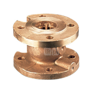 Zawór zwrotny kołnierzowy, brąz, zamkniecie grzybkowe wspomagane sprezyna, typ 402Z, DN 40, PN25