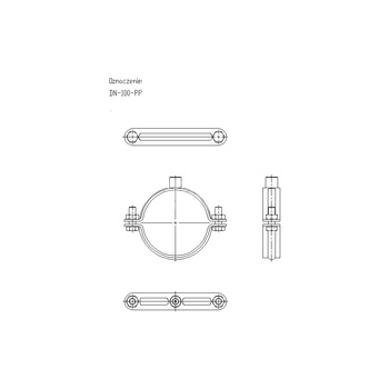 Obejma masywna DN 100 (97-103mm) DN100
