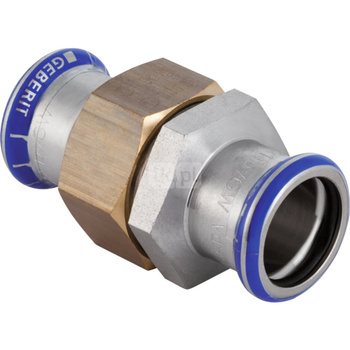 Śrubunek hydrauliczny GEBERIT Mapress Edelstahl stal nierdzewna mz 18 mm z pierścieniem zacinającym