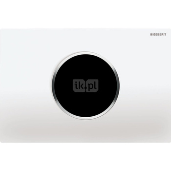 Elektroniczny zestaw uruchamiający WC Geberit, IR, Sigma10, 12cm, biały-chrom bł.