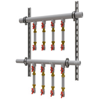 Moduł wodny zespołu rozdzielaczy mieszkaniowych - 5 mieszkań