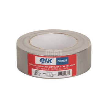 Taśma samoprzylepna QIK PREMIUM aluminium 48 mm x 45 m