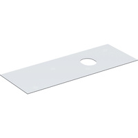 Płyta przykrywająca Geberit do dolnej szafki pod umywalkę stawianą na blat VariForm, z dwiema i trzema szufladami: B=135cm, Biały / Z powłoką melaminową