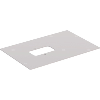 Szklana półka Geberit do dolnej szafki pod umywalkę stawianą na blat Citterio: Taupe, Szerokość umywalki=75cm