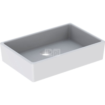 Umywalka wielofunkcyjna Geberit Publica bez przelewu, wysokość 13 cm: 60x40cm, Przelew=Bez, Biały