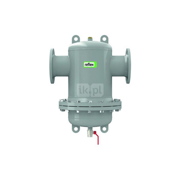Separator mikropęcherzy REFLEX D 200 R, 10 bar / 110'C, DN200/PN16, z kołnierzem rewizyjnym, kolor: szary