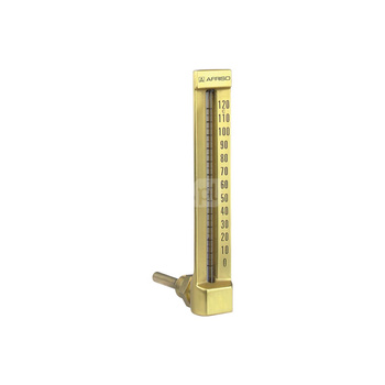 Termometr szklany AFRISO VMTh 110 aluminium 0-60'C GZ 1/2'', poł. z tyłu 100 mm