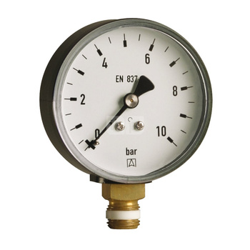 Manometr z rurką Bourdona AFRISO RF standardowy 0/4 bar G1/4B radialne fi 63 mm, kl. 1.6%