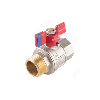 Zawór kulowy FERRO F-POWER 1/2'' GZ x GW, uchwyt: motylek