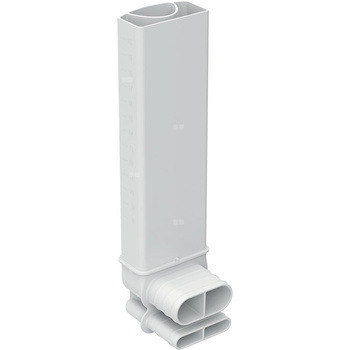 Kolanko przelewowe Geberit do zestawu odpływowo-przelewowego do umywalki Clou