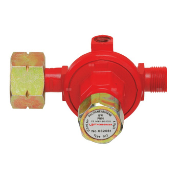 Regulator propanu, płynnie regulowany, 1 - 4 bar, W21,8 x 1/14" LH, G3/8"