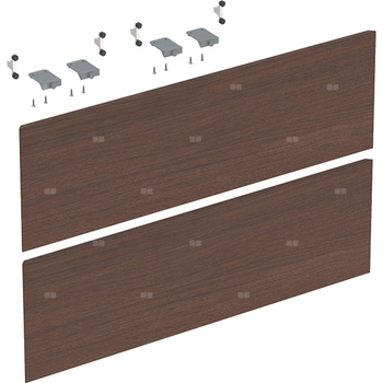 Zestaw frontów szuflad do dolnej szafki pod umywalkę GEBERIT ONE, kol. orzech amerykański szer.750 mm