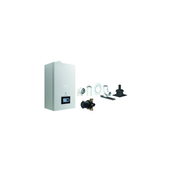 Pakiet - Kocioł gazowy jednofunkcyjny DE DIETRICH Virtuens Smart 24 kondensacyjny wiszący 3.3 - 26.1 kW + Zestaw powietrzno-spalinowy szachtowyBazowy PP/Alu fi 60/100 na fi 80 + Filtr magnetyczny XS90 A