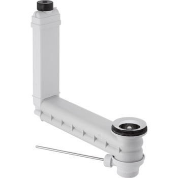 Zestaw odpływowo-przelewowy do umywalki Geberit Clou, uruchamiany za pomocą dźwigni: d=32mm, Waste outlet: stainless steel polished