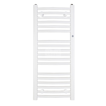 Grzejnik drabinkowy INSTAL-PROJEKT OMEGA R, wym. 686 x 600 mm, kolor biały/white silk, moc 398W