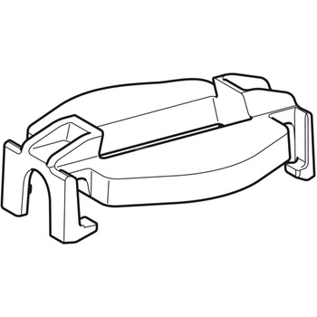 Uchwyt nasadzany Geberit do zaworu spustowego: Biały-alpin