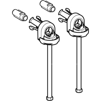 Elementy mocujące Geberit do wiszącej miski WC dla dzieci, typ EFF3
