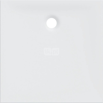 Brodzik kwadratowy Geberit Nemea: 90x90x3.5cm, Biały / Matowy