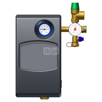 Jednodrogowa grupa solarna GT - pompa elektroniczna UPM3 25-75, 2-12 l/min