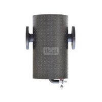 Filtroodmulnik koszowy FMKo+ 150 – DN65 z wyposażeniem dodatkowym, z izolacją, ocynkowany (z koszem filtracyjnym 500µm, zaworem spustowym i odpowietrznikiem ręcznym, z izolacją, ocynkowany)