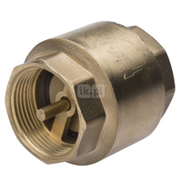 Zawór zwrotny FERRO z mosiężnym elementem zamykającym 1/2'' GW PN 16 max. 100'C