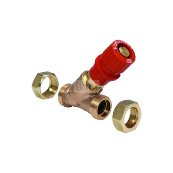 Kombi 3-Plus czerwony, zasilanie, 1/2", gw. zewn.