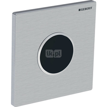 Płyta przykrywająca Geberit typ 10, okrągła: Płyta: biały, Pierścień ozdobny: pozłacany