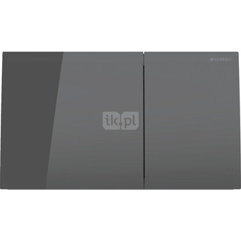 Przycisk uruchamiający Geberit Sigma70, przedni, szkło lava, prostokątny