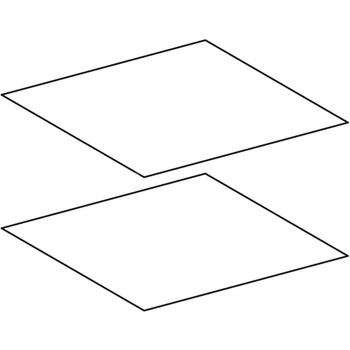 Zestaw mat antypoślizgowych Keramag do szafki pod umywalkę (2 szt.): Szerokość umywalki=130cm