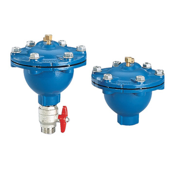 Zawór odpowietrzający do wody czystej, gwint zew. 1" (z zaworem izolującym), typ VE120, Pnom 2,5 Mpa