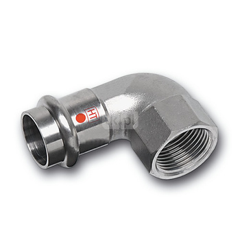 Kolano 90' SANHA NiroTherm Industry, stal nierdzewna, 35 mm x 1 1/4'' (zw x GW)