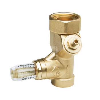 Zawór równoważący z przepływomierzem KVSR DN20 DFM links WattFlow 4-36l/min 15/22