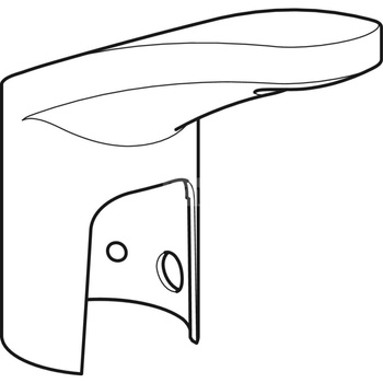 Korpus baterii Geberit z okrągłym otworem, do baterii umywalkowej typ 85: Chrom błyszczący