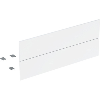 Zestaw frontów szuflad (2 szt.) do dolnej szafki pod umywalkę z dwoma szufladami GEBERIT ONE, kol. biały wysoki połysk szer.1200 mm