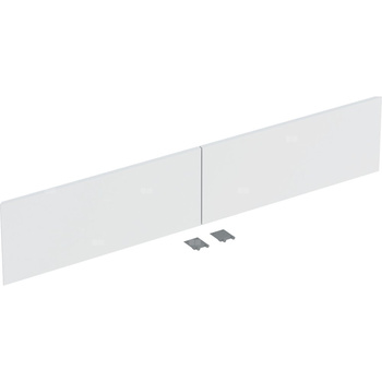 Zestaw frontów szuflad (2 szt.) do dolnej szafki pod umywalkę z dwoma szufladami GEBERIT ONE, kol. biały matowy