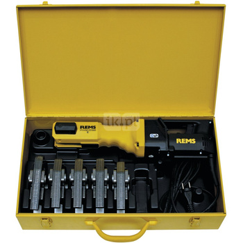 Komplet narzędzi REMS - zaciskarka sieciowa Power-Press SE + szczęki o profilu "M" - 15-35