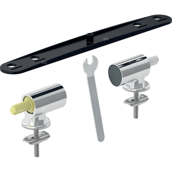 Zestaw zawiasów Geberit do deski sedesowej, wolne opadanie, mechaniczne wypinanie