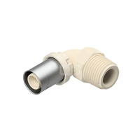 Kolano zaprasowywane 90' QIK, PPSU, 3/4'' x 20 mm (GZ x złącze zaprasowywane)