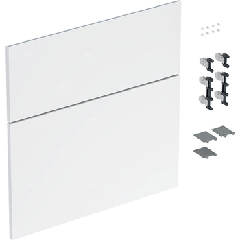 Zestaw frontów szuflad (2 szt.) do dolnej szafki pod umywalkę GEBERIT iCon, kol. biały wysoki połysk szer.600 mm