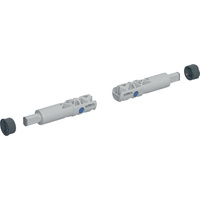 Zestaw zawiasów Geberit do deski sedesowej, wolne opadanie, mechaniczne wypinanie, do EasyMount