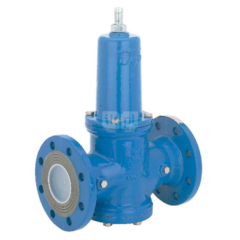 Typ DRVD - zawór redukcyjny do wody, nastawa 2,0 - 8,0 bar, przyłącza kołnierzowe PN25, Pnom=2,5 MPa, tmax=40 st.C. DN 50