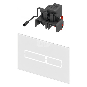 Przycisk spłukujący do stelaża (Elektroniczny) TECE lux mini szkło, kolor biały