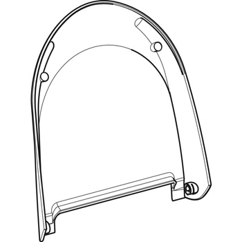 Pokrywa deski sedesowej do Geberit AquaClean 4000: Biały-alpin